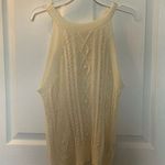 E & M Cream Knit Sleeveless Top Photo 0