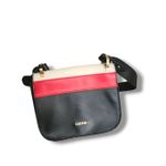 Carpisa Made In Italy Black Leather Satchel Top Small Crossbody Bag Minimalist P Photo 1