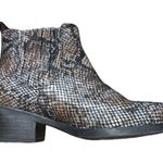 Eric Michael python embossed leather booties Photo 4