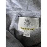 Aerie Offline Size Small Cropped Grey Hoodie Sweatshirt Photo 4