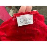 Cinema Etolie negligee nightgown red lace sheer sexy lovcore Size M Photo 8