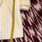 Banana Republic Houndstooth Plaid Gingham Yellow White 3 Photo 7
