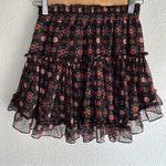 MISA Los Angeles Misa Marion Tiered Chiffon Mini Skirt XS Boho Whimsigoth Fairycore Photo 3