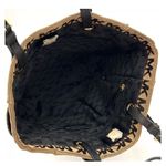 Michael Kors Jet Set Large Tote Bag Tan/Black Monogram Jacquard Leather Photo 5