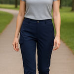 Chico’s Zenergy Navy Blue Cargo Pants Size 12 (Chico’s Size 2) Photo 0