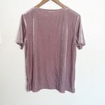 Old Navy  Plum Tonic Velvet Short Sleeve Polyester Blend Top Photo 7