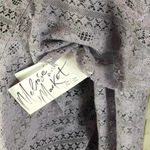Melrose and Market Ruffle Lilac Lace Blouse S NWT Photo 4