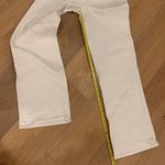 H&M  High Waisted white denim straight leg jeans Photo 6