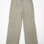 American Eagle  Skater Baggy Jeans Size 10 Light Green High Rise Stretch Photo 0