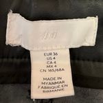 H&M Women's Black Faux Vegan Leather Straight Leg High Rise Trousers Pants Sz 4 Photo 3