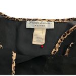 Natori  Private Luxuries Women Small Sleepwear Top Cover Leopard Trim Sheer #12 Photo 4