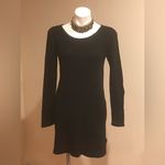 H & M black long sleeve winter dress size small Photo 57