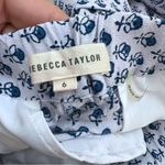 Rebecca Taylor  Ditsy Tulip Print Shorts Blue White Bermuda   Size 6 Photo 7