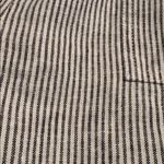 J Crew Factory women’s Linen blend pull on short black and white stripe Sz S NWT Photo 6