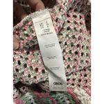 ASOS  DESIGN flare sleeve crochet mini‎ dress Pink Green Square EUC Size 4 Photo 9