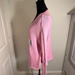 Simply Southern Pink V-Neck Sweater with Playful Text Photo 3