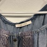 Miss Me  denim blue color Shoulder Romper with Lace Details Photo 5