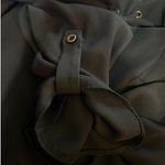 Decree  Women's Black Sheer Tie Up 3/4 Sleeve Blouse Size‎ M Photo 6