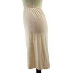 Bali Vintage  Half Slip Peach Nylon Lace Slit Size Small Photo 3