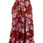 Lush Clothing NWT Lush Satin Mini Dress Sz Small Floral Print Keyhole Open Back Boho Photo 0