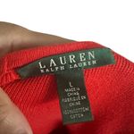 Ralph Lauren LAUREN Orange Knit Back Zip Tank Top Size Large Photo 1