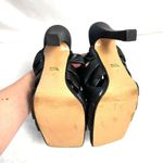 ZARA Black Padded Woven Braided Faux Leather High Heels Size EU 37 US 6.5 Photo 7