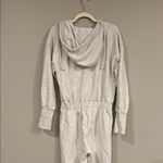 Free People training day light grey jumpsuit with half zip and baggy fit Photo 10