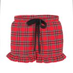 PINK - Victoria's Secret 🎄PINK VICTORIA’S SECRET Flannel Pajama Shorts Bright Red Forest Green Plaid S Photo 14