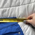 Vintage 90s Y2K Hip Hop Womens Size 8 Blue Capri Pants Casual Linen Blend Beach Photo 2