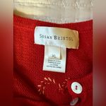 Susan Bristol  Christmas Sweater Women’s XL Cotton Ramie Beaded Tree Photo 2