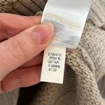 Old Navy ribbed crew neck long sleeve pullover taupe sweater size large Photo 7