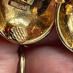 Park Lane Vintage  black and gold striped clip earrings Photo 6