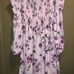 Altar'd State Lavender Floral Print OTS Dress Photo 0