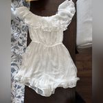 Lulus ⚜️ 3/$25 ⚜️ NWT  Frilled to Bits Swiss dot white romper, size XS. Photo 2