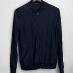 Beyond Yoga  Black Mesh So Bomber Jacket long sleeve full zip S Photo 2