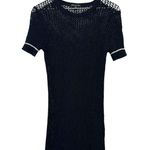 James Perse Black Open-knit Dress Size Small Photo 5
