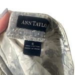 Ann Taylor Gray & White Floral 100% Cotton Short Fitted Pencil Skirt Women Sz 6 Photo 7