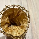 Whiting & Davis  Gold Mesh Expandable Beggars mini Purse Photo 4