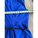 Calvin Klein Military Dress V Neck Belted Pleated Sleeveless Sz 0 Office Siren Photo 10