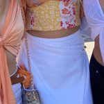 BLANK NYC White Denim Wrap Skirt Photo 0