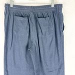 Alexander Jordan Linen Blend Straight Leg Pants Size Medium Navy Blue Pull On Photo 4