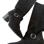 Free People Dahlia Slouch Pointed Toe Suede Boots in black SZ 36 6 Photo 4