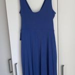 EXPRESS  Royal Blue Deep V Neck Wrap Tie Dress XS Photo 5