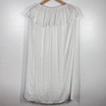 H&M Flounced Cover Up Woven Fabric Wrapover front Ruffle Trim Beachwear Medium Photo 2