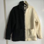 Missguided MOVING SALE  Black and Cream Sherpa Jacket Photo 1
