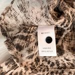 Lulus Lulu’s Hot Take Light Beige Leopard Print Sheer Wrap Top Size Small Photo 3