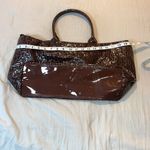 Essence‎ of Beauty Tote/Purse Brown Photo 4
