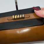 Loewe  Velazquez Leather Folded Wallet Double-sided Brown Tan Gold Vintage Photo 1