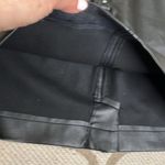 Aritzia Wilfred free Black vegan Leather zip front mini Skirt Size 0 Photo 6