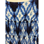 CHAPS  Womens Maxi Dress Medium Blue‎ White Geo Print Sleeveless Vacation Cruise Photo 5